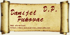 Danijel Pupovac vizit kartica